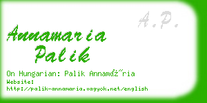 annamaria palik business card